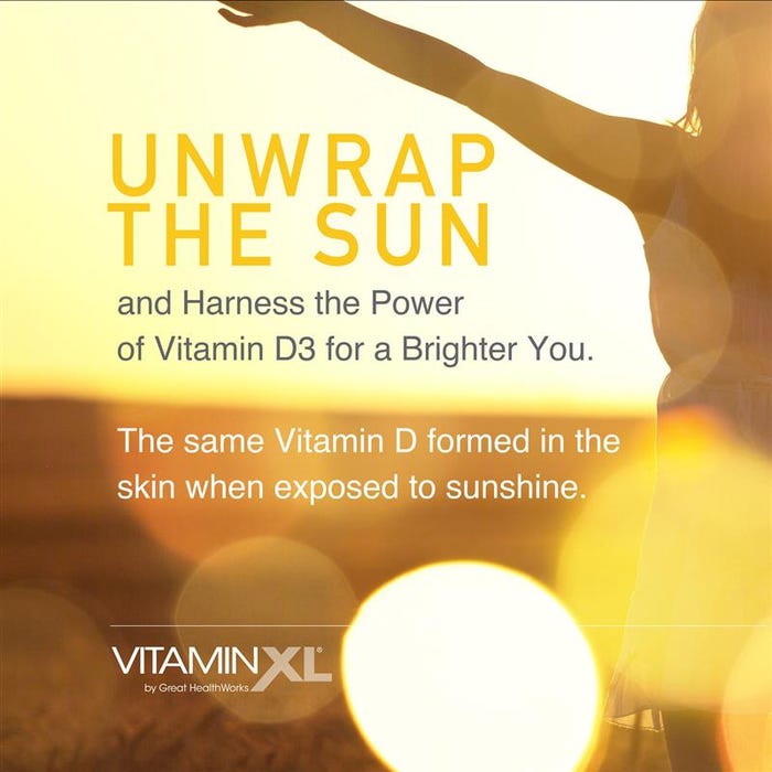 Unwrap the Sun and harness the power of Vitamin D3 for a Brighter You. The same Vitamin D formed in the skin when exposed to sunshine