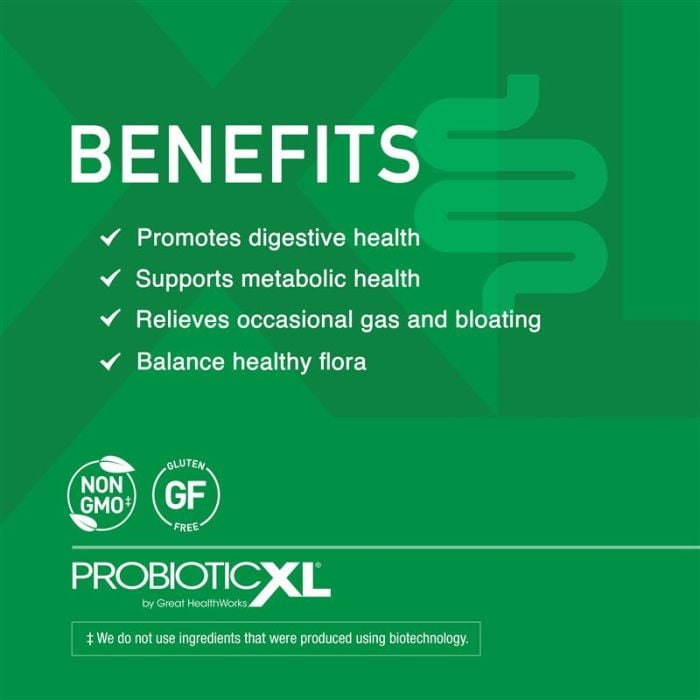 Benefits: Promotes digestive health. Supports metabolic health. Relieves occasional gas and bloating. Balance healthy flora. Non GMO. Gluten Free