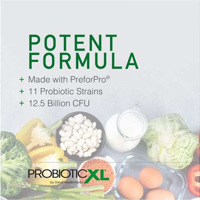 Potent Formula: Made with PreforPro. 11 Probiotic Strains. 12.5 Billion CFU
