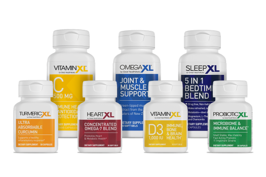 Total Wellness Bundle (OmegaXL 120, HRTXL, PXL, TXL, SLPXL, VXL C, VD3 1000IU) Single Order