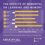 The effects of MemoryXL on learning and memory: In a placebo-controlled trial with 102 subjects between the ages of 18 and 65, the 51 individuals supplementing with the MemoryXL combination daily saw significant improvements in learning, memory, and cogni thumbnail