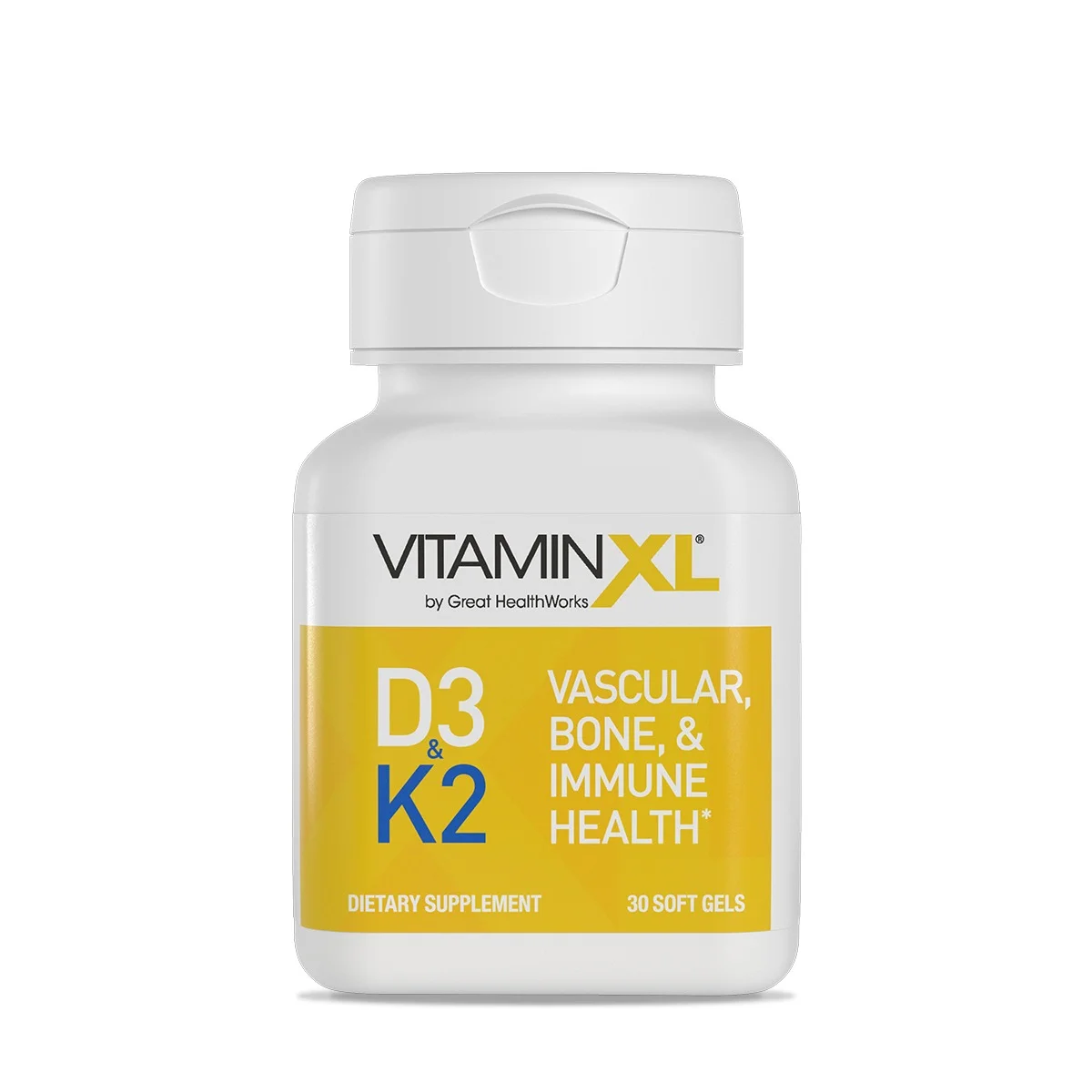 VitaminXL D3/K2 30ct 1,000 IU