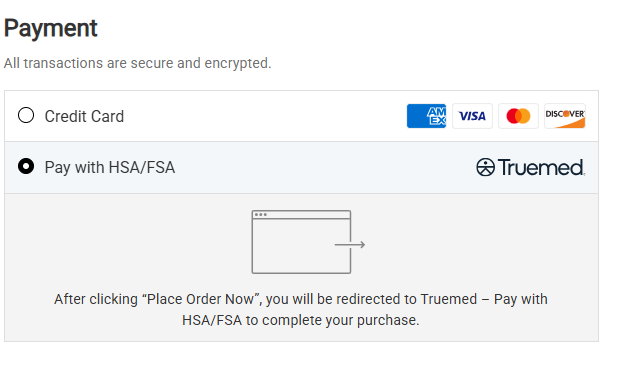 Select Pay with HSA/FSA